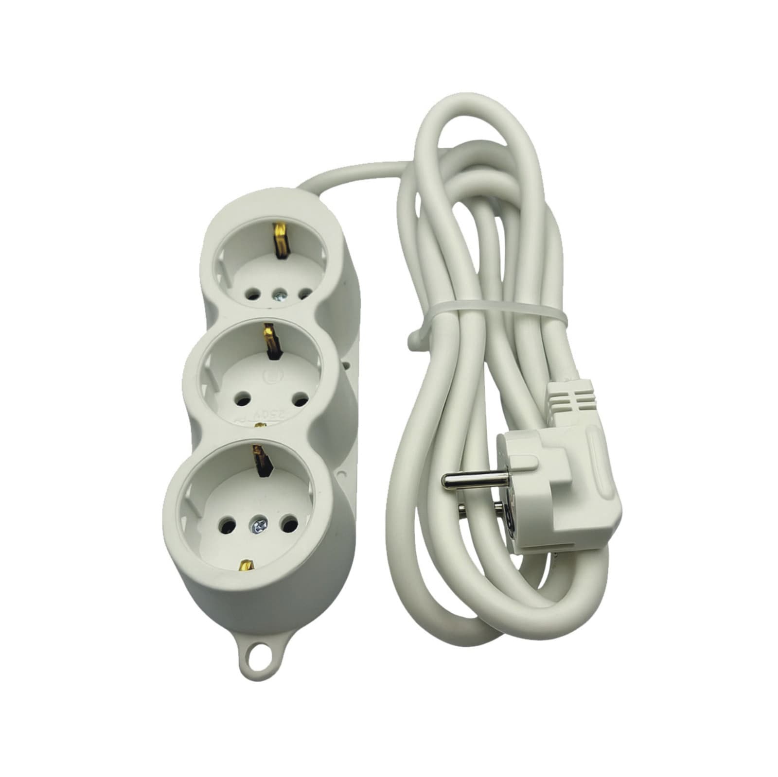 Prelungitor cauciuc 3 prize cu cablu 2 metri – 3×2,5 mm²